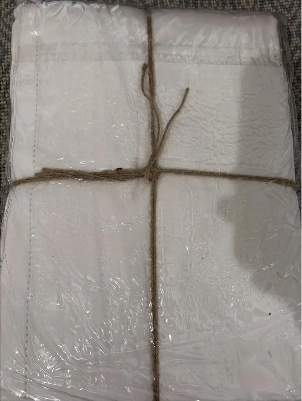 100% Belgian Linen Tablecloth Luxury White 70x108